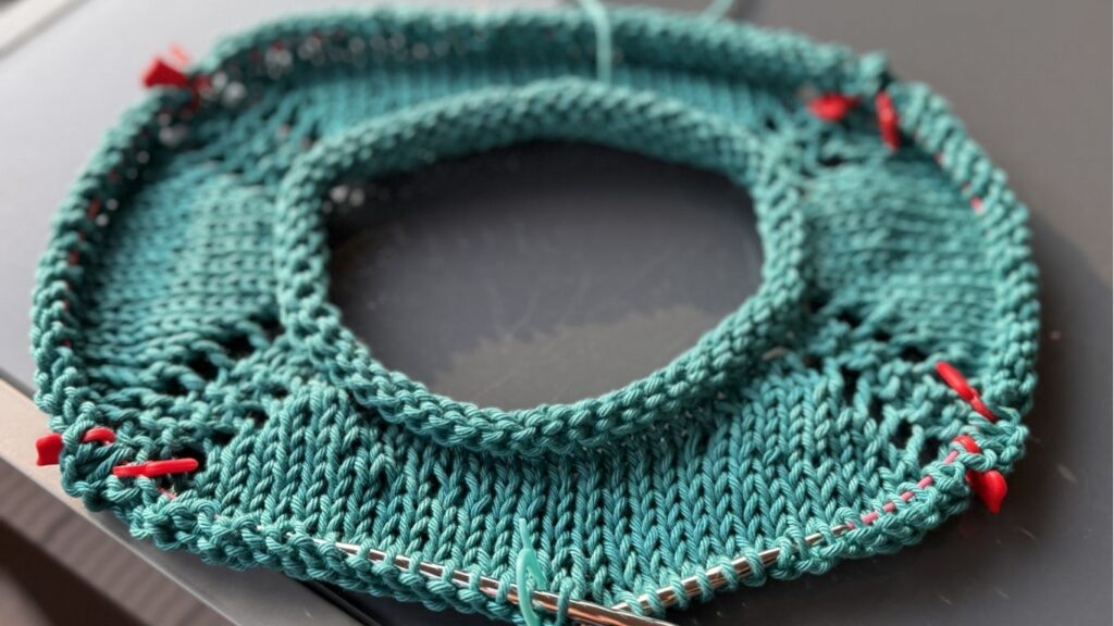 Raglan von oben Stricken