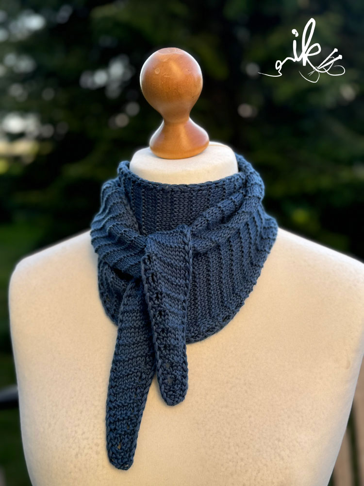 Strickanleitung für ein schmales Tuch