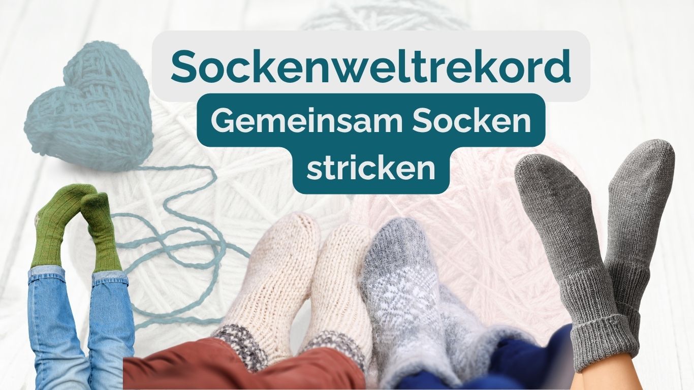 Sockenweltrekord 2027, Socken stricken für den guten Zweck
